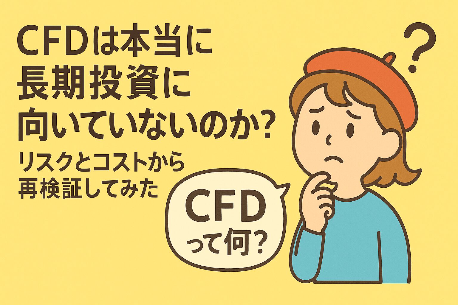 CFDは長期投資に不向き？コスト・リスク・投資信託との違いを徹底比較！ | C絵筆ちゃんの資産運用研究室